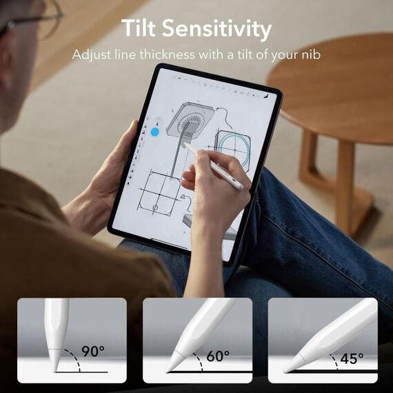 ESR Digital+ Magnetic Stylus Pen for iPad - White | Techbox