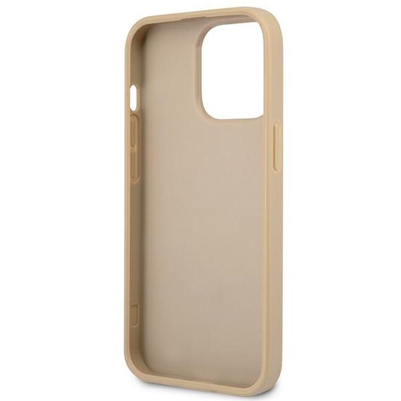 Guess GUHCP13LPSATLE iPhone 13 Pro / 13 6.1" beige/beige hardcase SaffianoTriangle Logo | Techbox