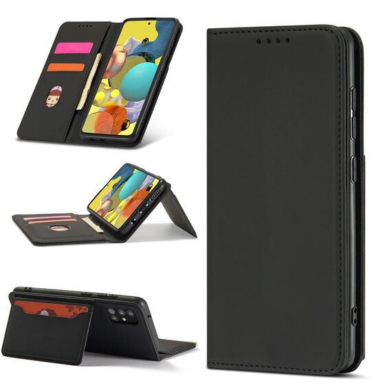 Magnet Card Case Case for Samsung Galaxy A12 5G Pouch Wallet Card Holder Black | Techbox