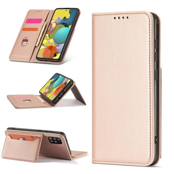 Magnet Card Case Case for Samsung Galaxy A12 5G Pouch Wallet Card Holder Pink | Techbox