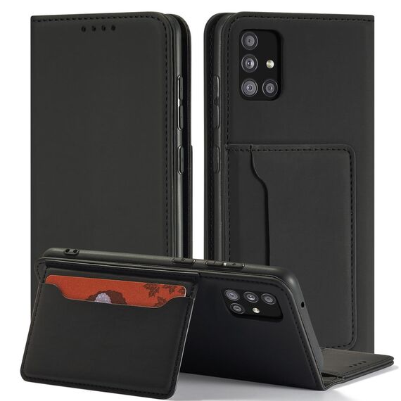 Magnet Card Case Case for Xiaomi Redmi Note 11 Pro Pouch Wallet Card Holder Black | Techbox