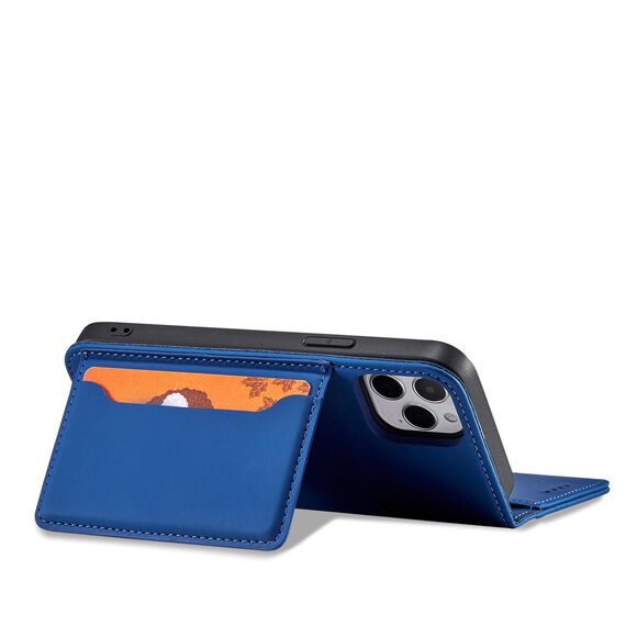 Magnet Card Case for iPhone 12 cover card wallet card stand blue | Techbox