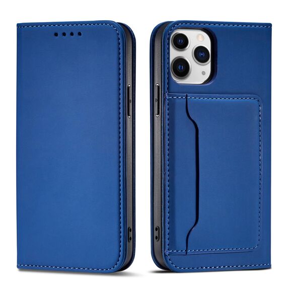Magnet Card Case for iPhone 12 Pro Max Pouch Card Wallet Card Holder Blue - Apple Cases - Cases - Techbox