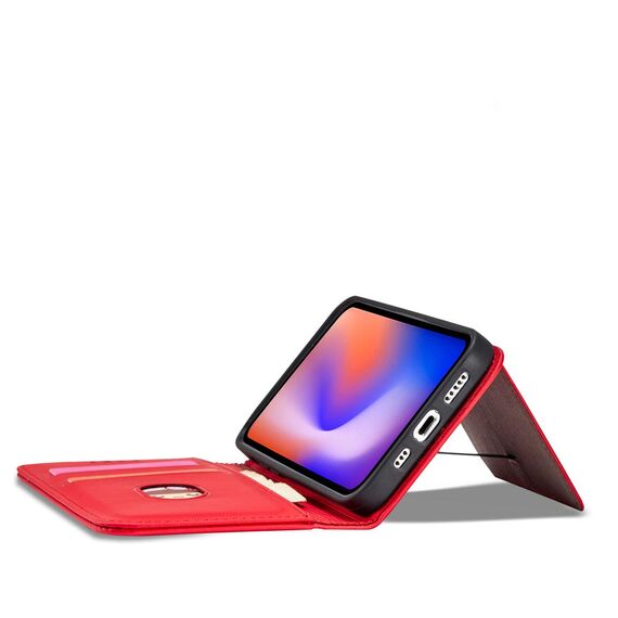 Magnet Card Case for iPhone 12 Pro Max Pouch Card Wallet Card Holder Red | Techbox