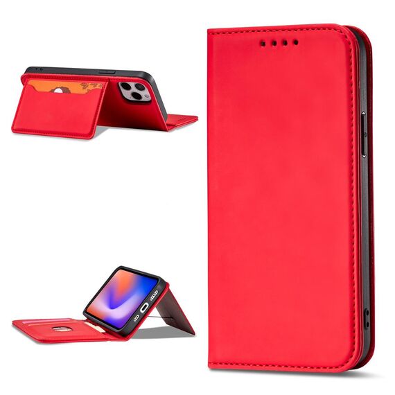 Magnet Card Case for iPhone 12 Pro Pouch Card Wallet Card Holder Red - Apple Cases - Cases - Techbox