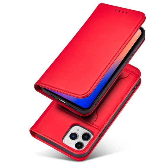 Magnet Card Case for iPhone 12 Pro Pouch Card Wallet Card Holder Red - Apple Cases - Cases - Techbox