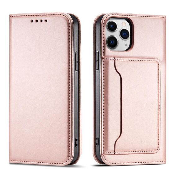 Magnet Card Case for iPhone 12 Pro Pouch Card Wallet Card Holder Pink - Apple Cases - Cases - Techbox