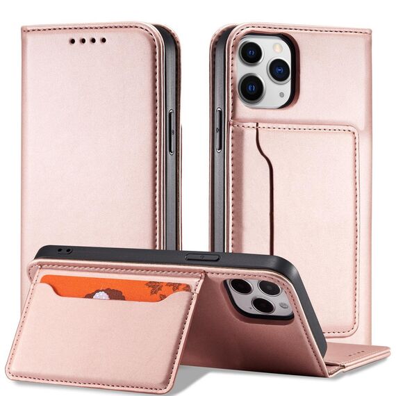 Magnet Card Case for iPhone 12 Pro Pouch Card Wallet Card Holder Pink - Apple Cases - Cases - Techbox