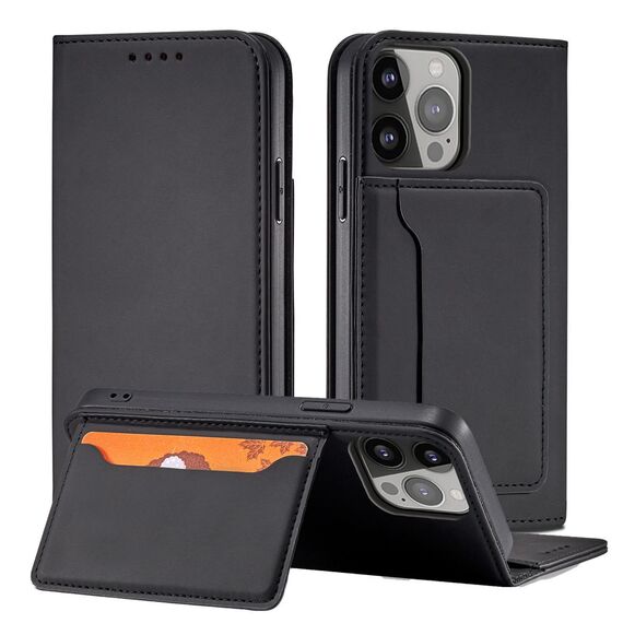 Magnet Card Case for iPhone 13 Pro Max Pouch Card Wallet Card Holder Black - Apple Cases - Cases - Techbox