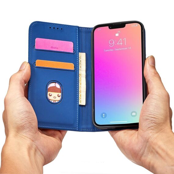 Magnet Card Case for iPhone 13 Pro Max Pouch Card Wallet Card Holder Blue - Apple Cases - Cases - Techbox