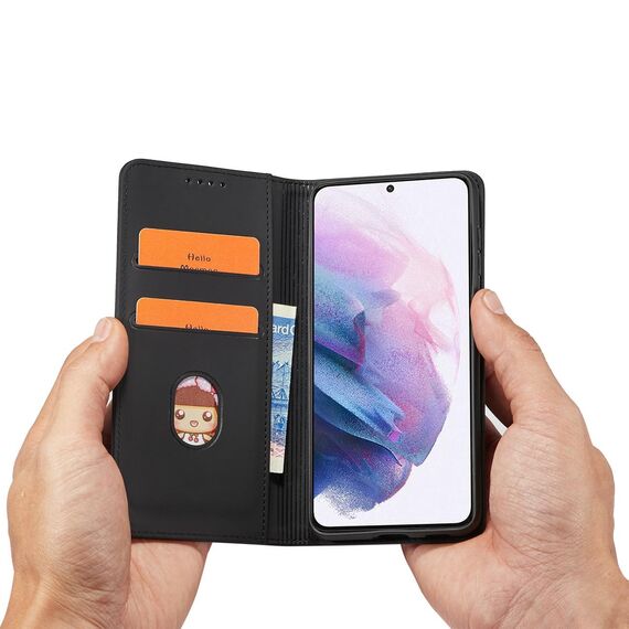 Magnet Card Case for Samsung Galaxy S22 + (S22 Plus) Pouch Wallet Card Holder Black | Techbox