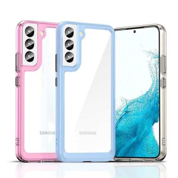 Outer Space Case Cover for Samsung Galaxy S22 + (S22 Plus) Hard Cover with Gel Frame Red - Samsung Cases - Cases - Techbox