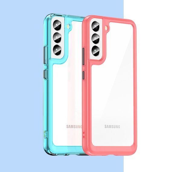 Outer Space Case Cover for Samsung Galaxy S22 + (S22 Plus) Hard Cover with Gel Frame Red - Samsung Cases - Cases - Techbox