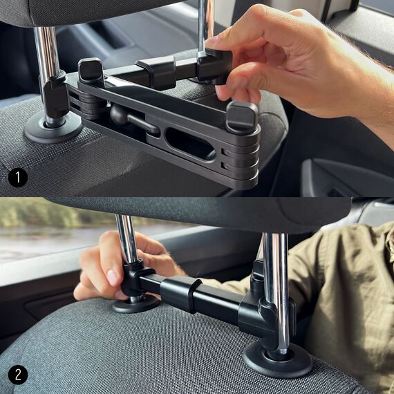 Wozinsky Adjustable Headrest Holder for Tablet or Phone Black (WTHBK3) | Techbox