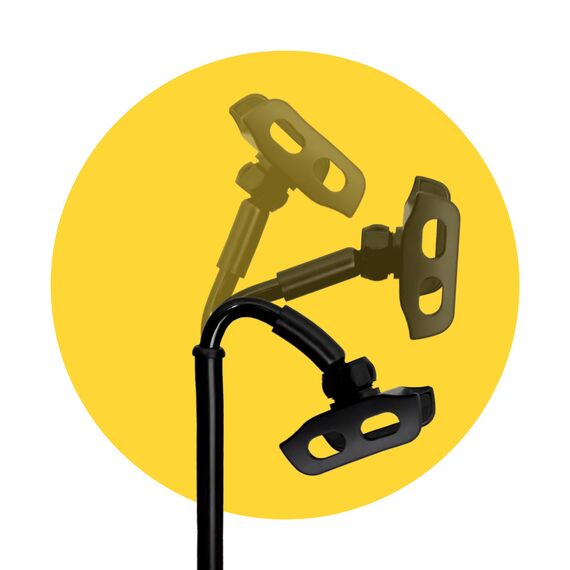 Wozinsky stand for tablet and phone on the desk black (WTHBK4) | Techbox