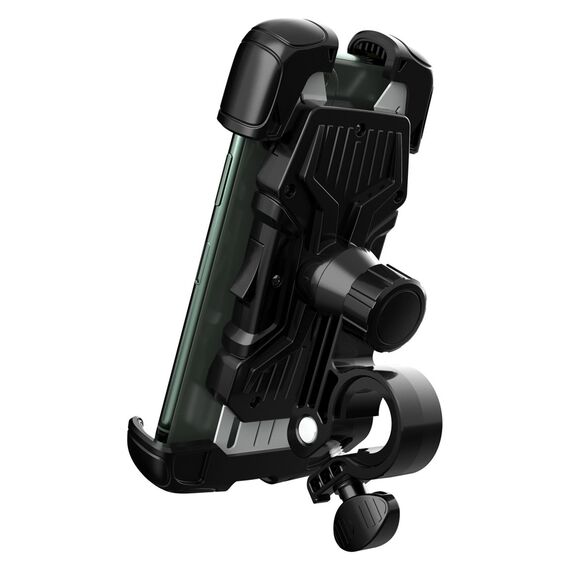Wozinsky strong phone holder for bicycle, motorcycle, scooter handlebars, black (WBHBK6) | Techbox