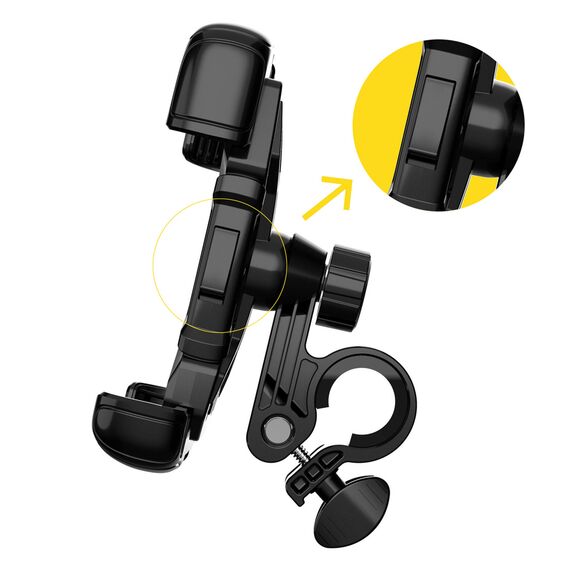 Wozinsky strong phone holder for bicycle, motorcycle, scooter handlebars, black (WBHBK6) | Techbox