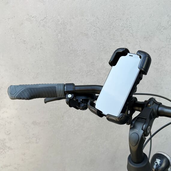 Wozinsky strong phone holder for bicycle, motorcycle, scooter handlebars, black (WBHBK6) | Techbox
