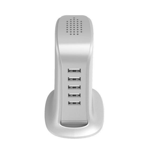 Dudao 5x USB charger with built-in EU power cable white (A5EU) | Techbox