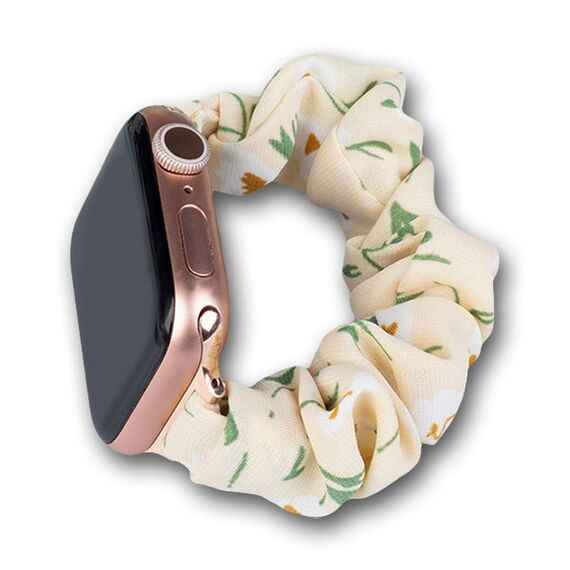 Fabric Apple Watch Band 42/44/45mm Strap Bracelet Elastic Band - Yellow | Techbox