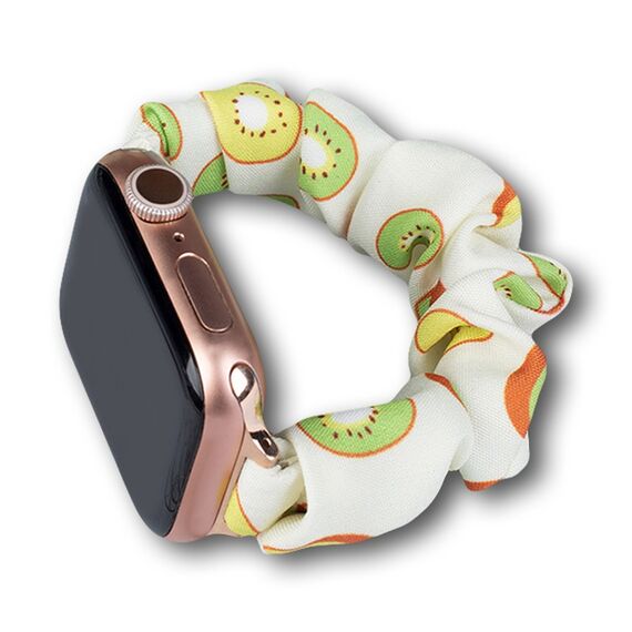 Fabric band for Apple Watch 42 / 44 / 45 mm strap bracelet rubber band - kiwi | Techbox