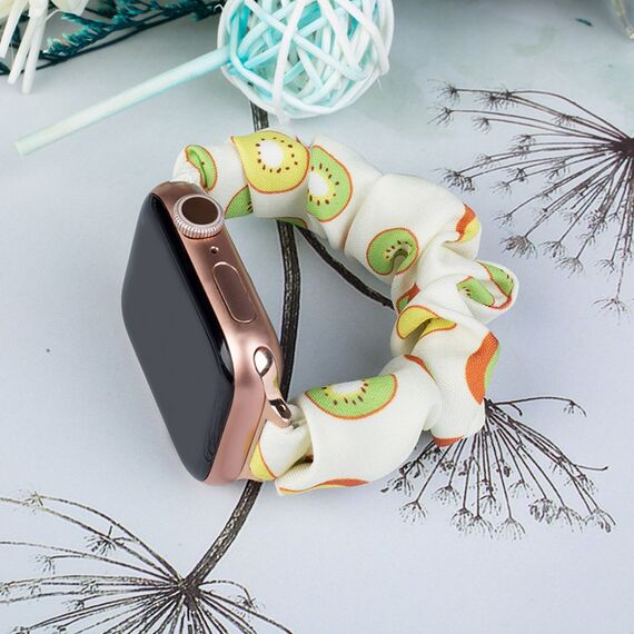 Fabric band for Apple Watch 42 / 44 / 45 mm strap bracelet rubber band - kiwi | Techbox