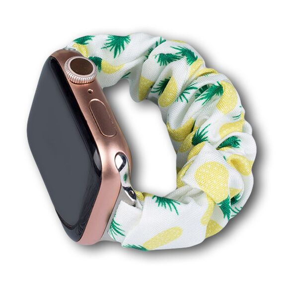 Fabric band for Apple Watch 42 / 44 / 45 mm strap bracelet rubber band - pineapple | Techbox