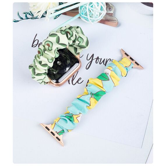 Fabric band for Apple Watch 42 / 44 / 45 mm strap bracelet rubber band - pineapple | Techbox