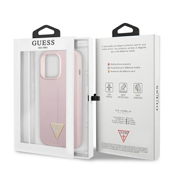 Guess GUHCP13XSLTGU iPhone 13 Pro Max 6.7 "purple / purple hardcase Silicone Triangle - Apple Cases - Cases - Techbox