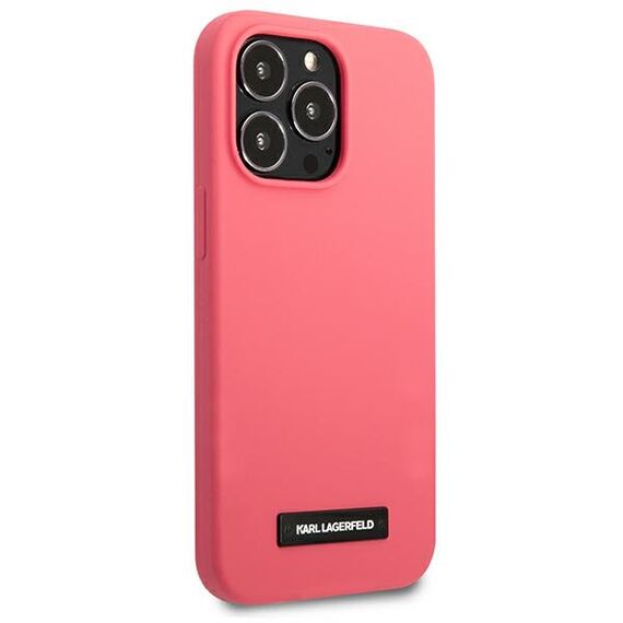Karl Lagerfeld KLHCP13LSLMP1PI iPhone 13 Pro / 13 6,1" hardcase fuksja/fuchsia Silicone Plaque | Techbox