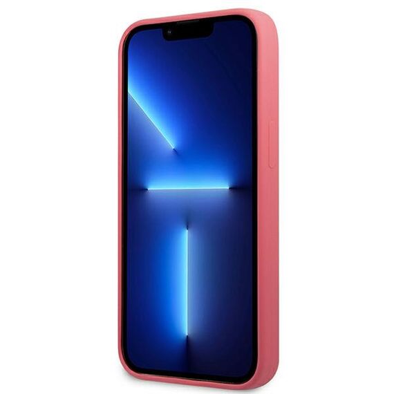 Karl Lagerfeld KLHCP13MSLMP1PI iPhone 13 6,1" hardcase fuksja/fuchsia Silicone Plaque | Techbox