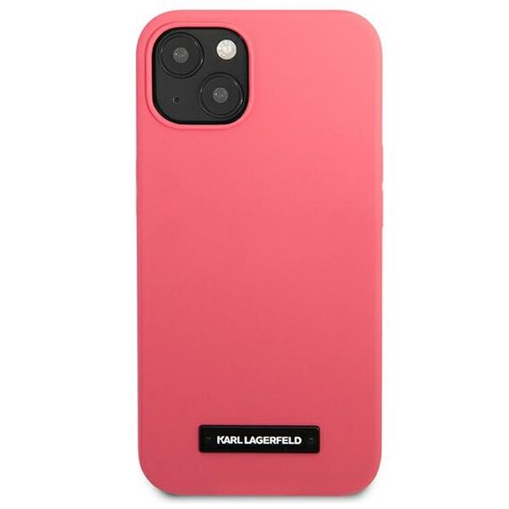 Karl Lagerfeld KLHCP13SSLMP1PI iPhone 13 mini 5,4 "hardcase fuchsia / fuchsia Silicone Plaque - Apple Cases - Cases - Techbox
