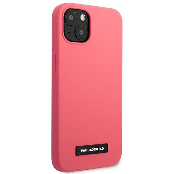 Karl Lagerfeld KLHCP13SSLMP1PI iPhone 13 mini 5,4 "hardcase fuchsia / fuchsia Silicone Plaque - Apple Cases - Cases - Techbox