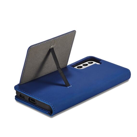 Magnet Card Case Case for Samsung Galaxy S22 + (S22 Plus) Pouch Wallet Card Holder Blue | Techbox