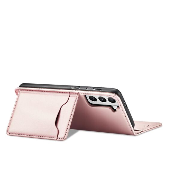 Magnet Card Case for Samsung Galaxy S22 + (S22 Plus) Pouch Wallet Card Holder Pink | Techbox