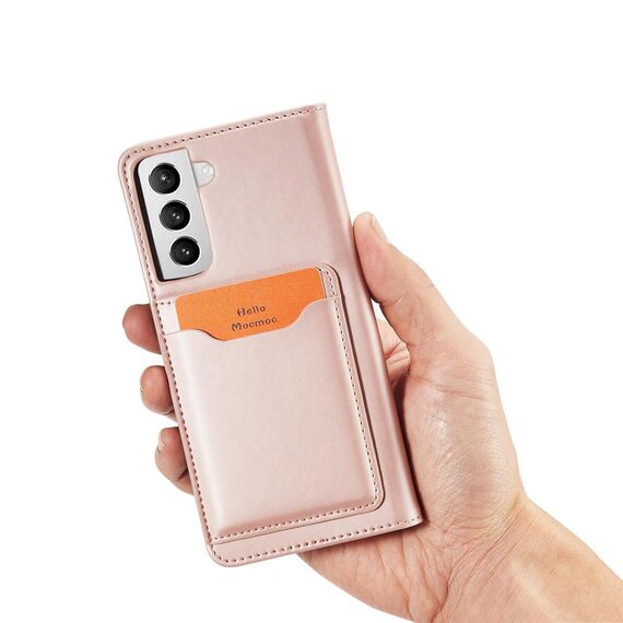 Magnet Card Case for Samsung Galaxy S22 + (S22 Plus) Pouch Wallet Card Holder Pink | Techbox