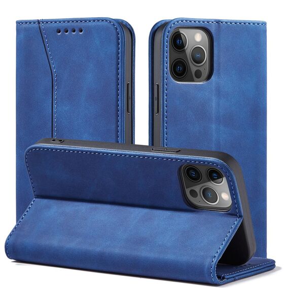 Magnet Fancy Case Case for iPhone 12 Pro Max Pouch Card Wallet Card Stand Blue - Apple Cases - Cases - Techbox