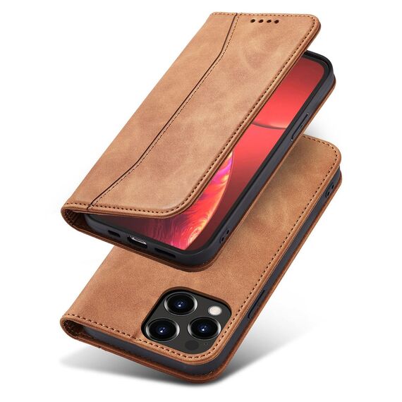 Magnet Fancy Case Case for iPhone 13 Pro Max Pouch Card Wallet Card Holder Brown - Apple Cases - Cases - Techbox