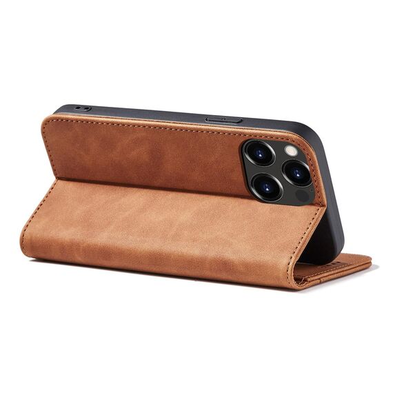 Magnet Fancy Case Case for iPhone 13 Pro Max Pouch Card Wallet Card Holder Brown - Apple Cases - Cases - Techbox