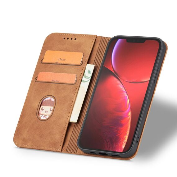 Magnet Fancy Case Case for iPhone 13 Pro Max Pouch Card Wallet Card Holder Brown - Apple Cases - Cases - Techbox