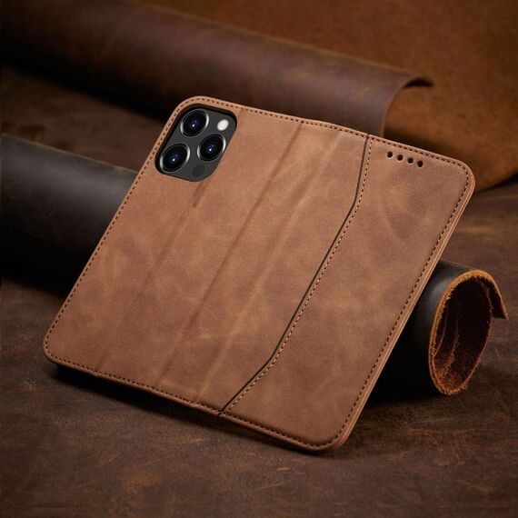 Magnet Fancy Case Case for iPhone 13 Pro Max Pouch Card Wallet Card Holder Brown - Apple Cases - Cases - Techbox