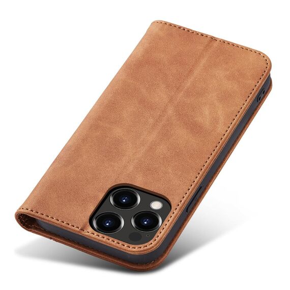 Magnet Fancy Case Case for iPhone 13 Pro Max Pouch Card Wallet Card Holder Brown - Apple Cases - Cases - Techbox