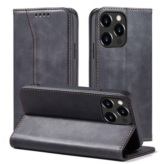 Magnet Fancy Case Case for iPhone 13 Pro Max Pouch Wallet Card Holder Black - Apple Cases - Cases - Techbox