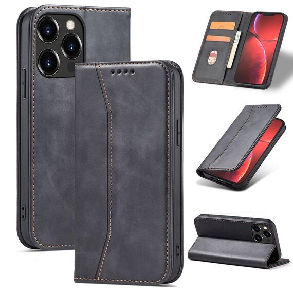 Magnet Fancy Case Case for iPhone 13 Pro Max Pouch Wallet Card Holder Black - Apple Cases - Cases - Techbox
