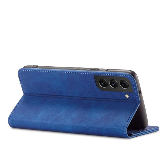 Magnet Fancy Case Case for Samsung Galaxy S22 + (S22 Plus) Pouch Wallet Card Holder Blue | Techbox