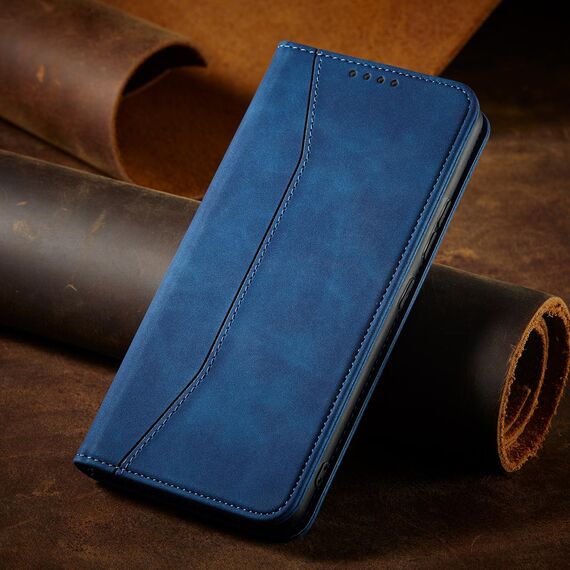 Magnet Fancy Case Case for Samsung Galaxy S22 + (S22 Plus) Pouch Wallet Card Holder Blue | Techbox