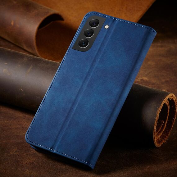 Magnet Fancy Case Case for Samsung Galaxy S22 + (S22 Plus) Pouch Wallet Card Holder Blue | Techbox
