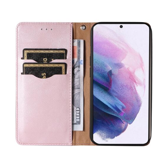 Magnet Strap Case Case for Samsung Galaxy S22 + (S22 Plus) Pouch Wallet + Mini Lanyard Pendant Pink - Samsung Cases - Cases - Techbox