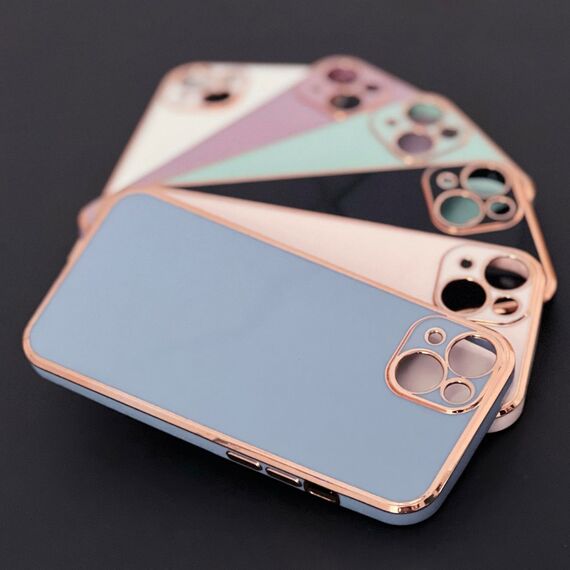 Lighting Color Case for Samsung Galaxy A12 5G gold frame gel cover blue | Techbox