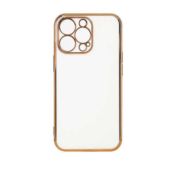 Lighting Color Case for Xiaomi Redmi Note 11 Pro gel cover with gold frame white - Xiaomi Cases - Cases - Techbox
